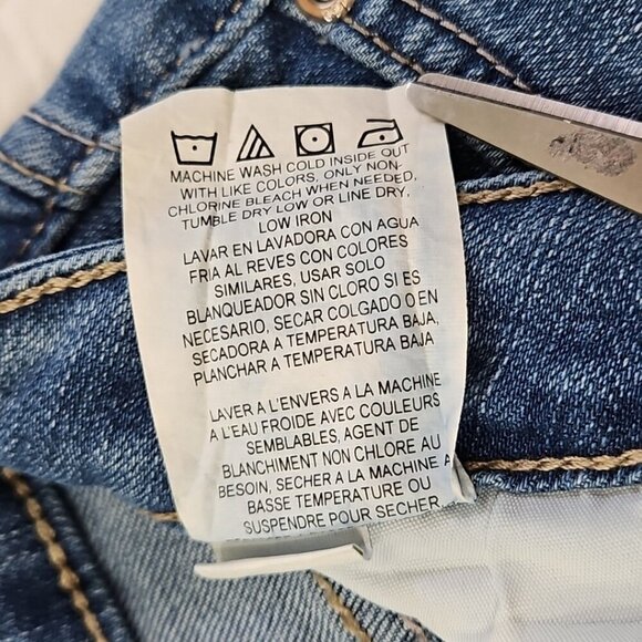 Lee Jeans Women's 12M (W32 L29) Blue Stretch Denim Straight Regular Fit EUC LN - Picture 15 of 16
